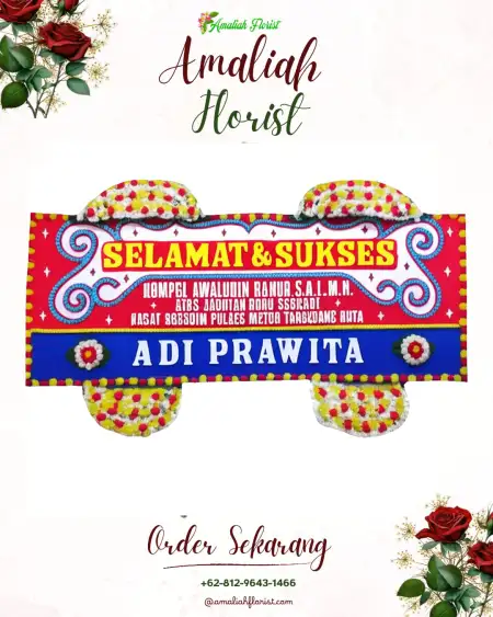 Papan Bunga Ucapan Selamat Gedebeg